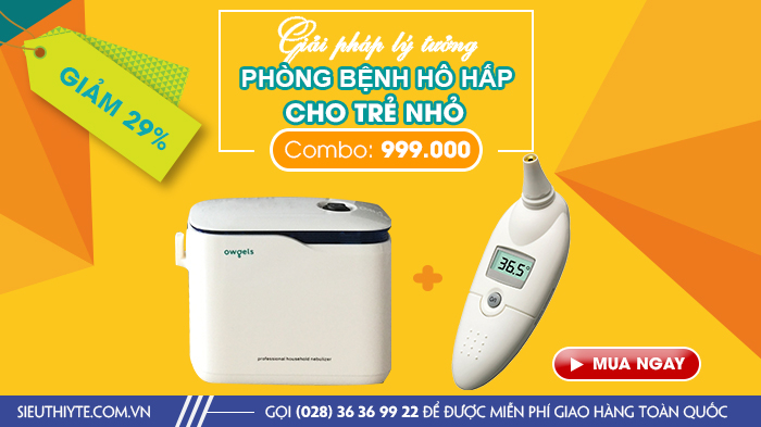 Combo Máy xông mũi họng và Nhiệt kế điện tử đo tai
