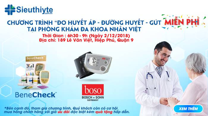CHƯƠNG TRÌNH MIỄN PHÍ “ĐO HUYẾT ÁP - ĐƯỜNG HUYẾT - GÚT” VÌ CỘNG ĐỒNG