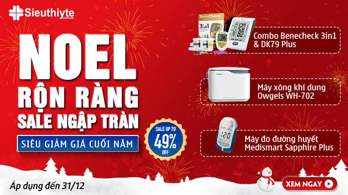 CHƯƠNG TRÌNH KHUYẾN MÃI DỊP GIÁNG SINH Ở SIÊU THỊ Y TẾ