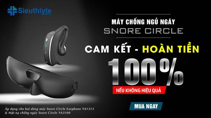 CAM KẾT HOÀN TIỀN 100% MÁY CHỐNG NGỦ NGÁY SNORE CIRCLE (NẾU KHÔNG HIỆU QUẢ)