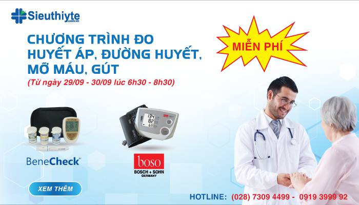Chương trình “ĐO HUYẾT ÁP - ĐƯỜNG HUYẾT - GÚT & MỠ MÁU MIỄN PHÍ” tháng 10