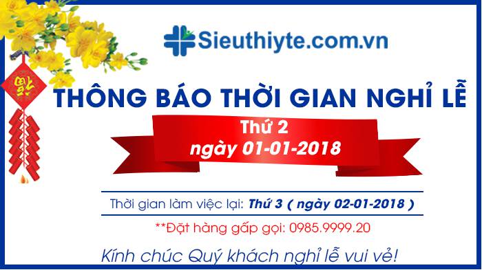 Thông báo thời gian nghỉ Tết dương lịch 2018