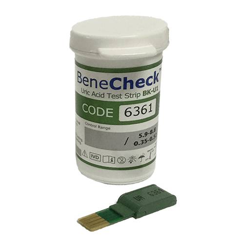 Que thử Acid Uric máy đo Benecheck 3in1 (25 que)