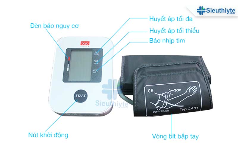Máy đo huyết áp điện tử bắp tay Boso Medicus X.