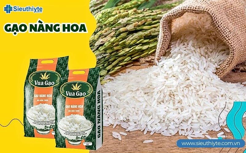 Gạo thơm Nàng Hoa thơm ngon, đậm đà hương vị miền Tây.