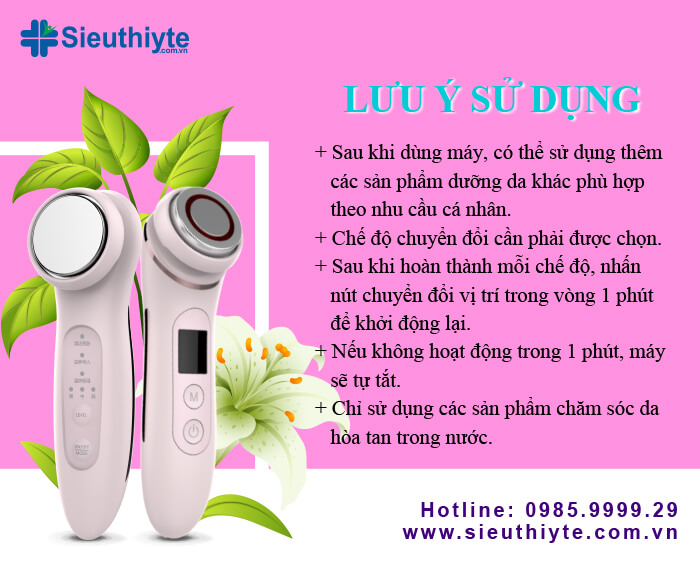 Lưu ý khi sử dụng máy massage mặt