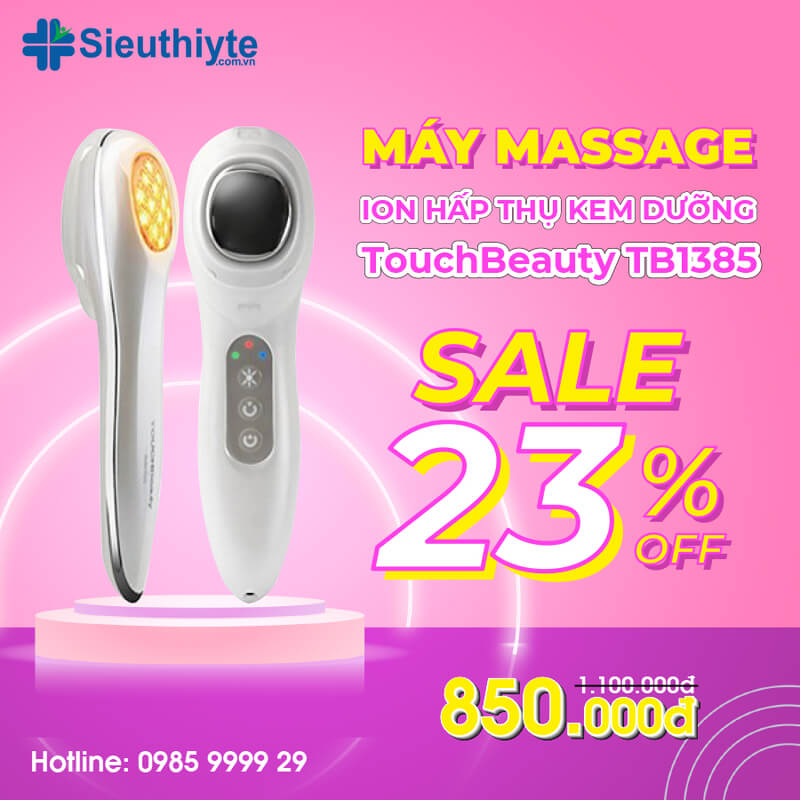 Máy massage mặt ion hấp thụ kem dưỡng TouchBeauty TB1385