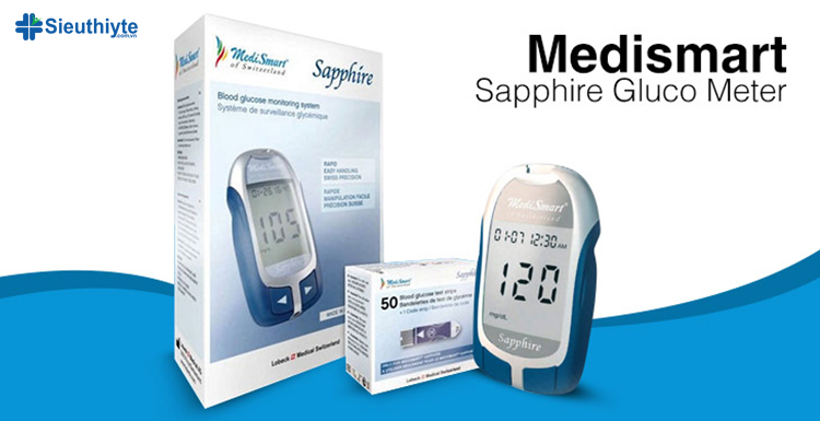 Thương hiệu MediSmart có xuất xứ từ Thụy Sỹ nổi tiếng với dòng máy đo đường huyết
