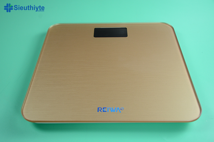 Thiết kế của cân điện tử Reiwa 30307A rất sang trọng với tông màu vàng đồng sáng