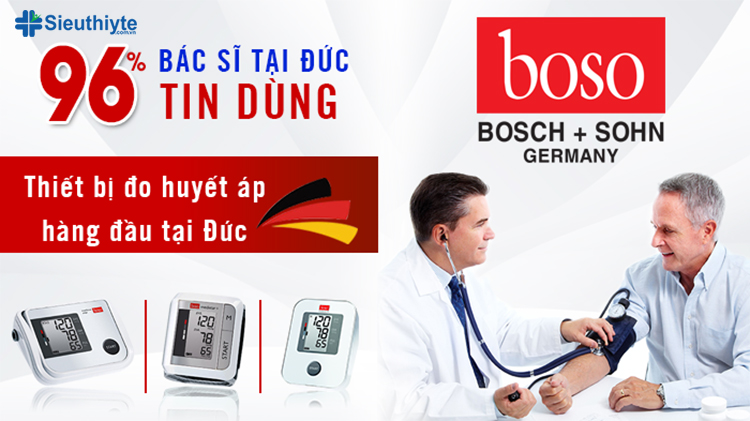 Boso Medicus X có xuất xứ từ thương hiệu Bosch+ Sohn nổi tiếng tại Đức