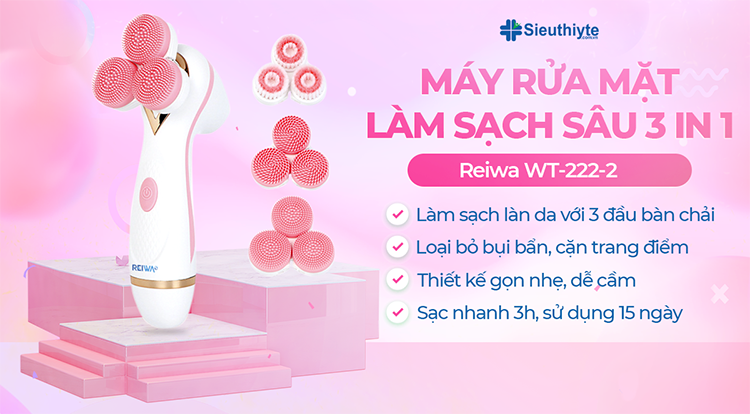 Siêu Thị Y Tế là cửa hàng bán máy rửa mặt Reiwa WT-222-2 chính hãng 100% với  giá tốt