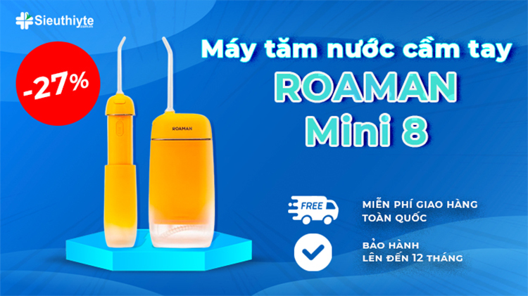 Siêu Thị Y Tế cam kết cung cấp máy tăm nước chính hãng 100% thương hiệu Roaman