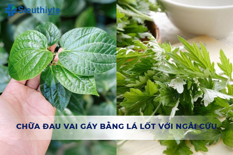 Chườm nóng ngải cứu và lá lốt sẽ làm thư giãn các khớp xương và đốt sống bị đau