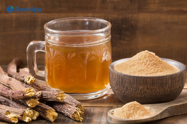 Uống trà cam thảo giúp giảm sưng viêm cổ họng và hỗ trợ thanh nhiệt cơ thể