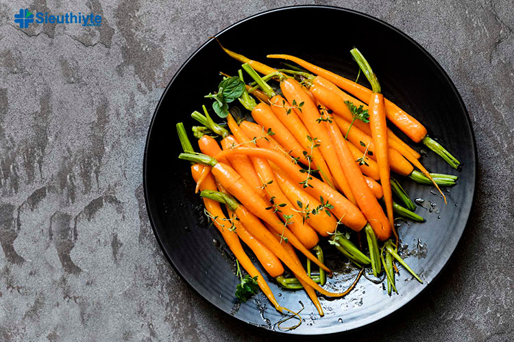 Cà rốt chứa rất ít chất béo nhưng lại giàu chất xơ tốt cho sức khỏe