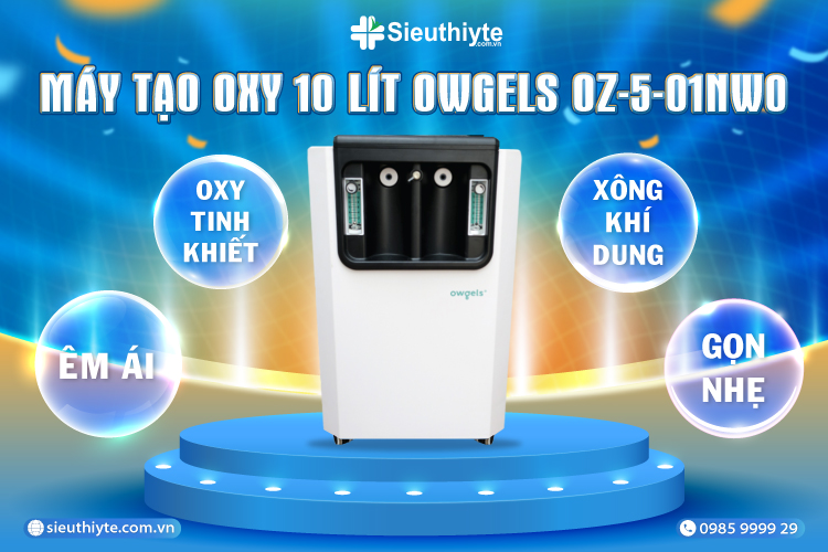 Máy tạo oxy 10 lít Owgels OZ-5-01NW0