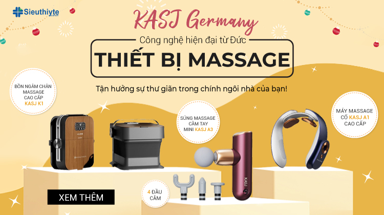 Thương hiệu Đức KASJ chuyên sản xuất các dòng sản phẩm chăm sóc sức khỏe như máy massage cao cấp