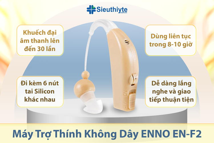 Máy trợ thính mini có thể sạc lại ENNO EN-F2