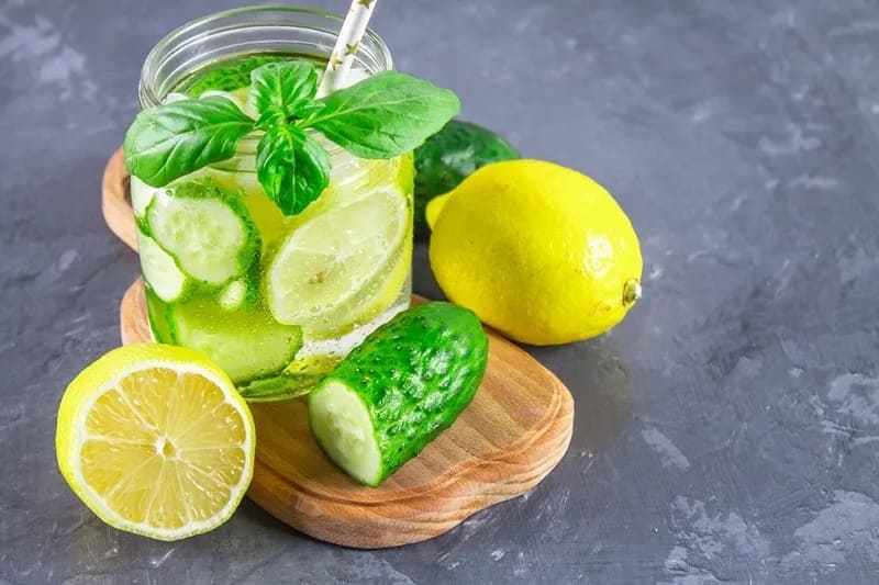 Detox chanh dưa leo nên uống bữa sáng