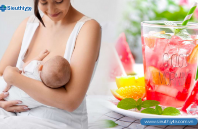 ống gì để giảm mõ bụng sau sinh? Các loại nước uống giảm cân cho mẹ cho con bú