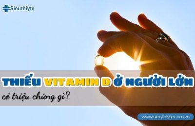 Triệu chứng thiếu vitamin D ở người lớn