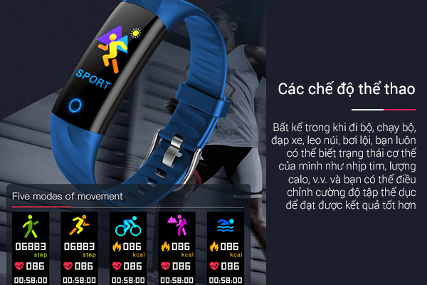 Đồng hồ sức khỏe đeo tay S5