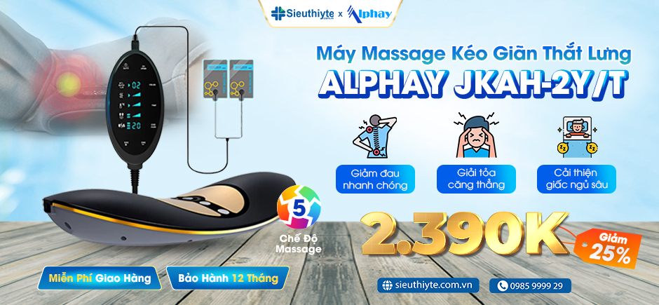 Máy massage kéo giãn cột sống thắt lưng Alphay JKAH-2Y/T