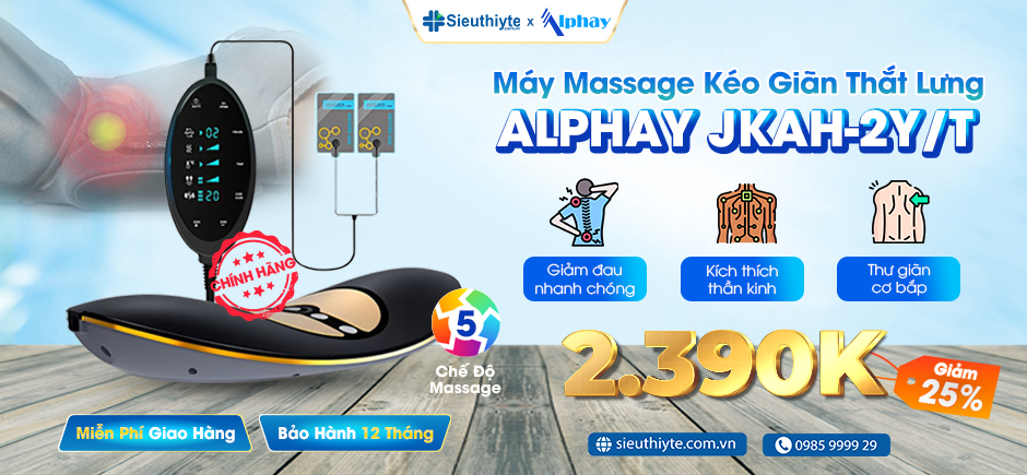 Máy massage kéo giãn cột sống thắt lưng Alphay JKAH-2Y/T