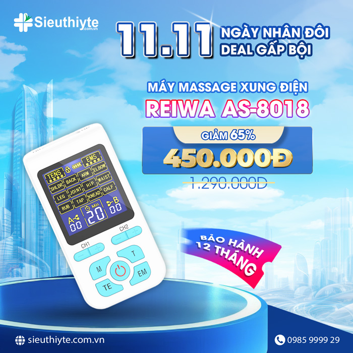 Máy massage xung điện Reiwa AS-8018