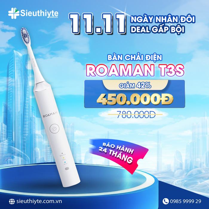 Bàn chải điện ROAMAN T3S