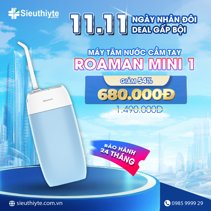 Máy tăm nước cầm tay ROAMAN Mini 1