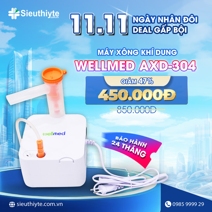 Máy xông khí dung Wellmed AXD-304