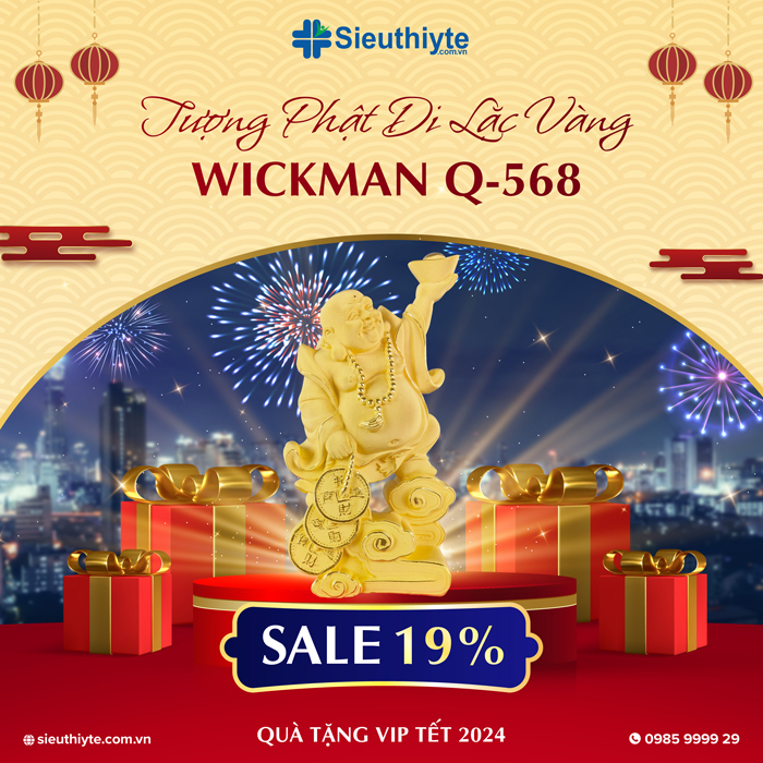 Tượng Phật Di Lặc Vàng Wickman Q-568