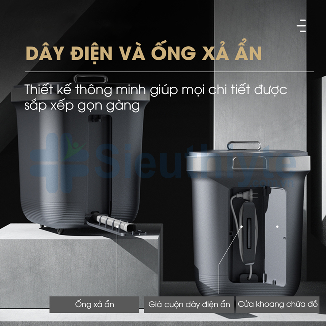 Bồn massage ngâm chân khử trùng KASJ Z201 - Hình 7