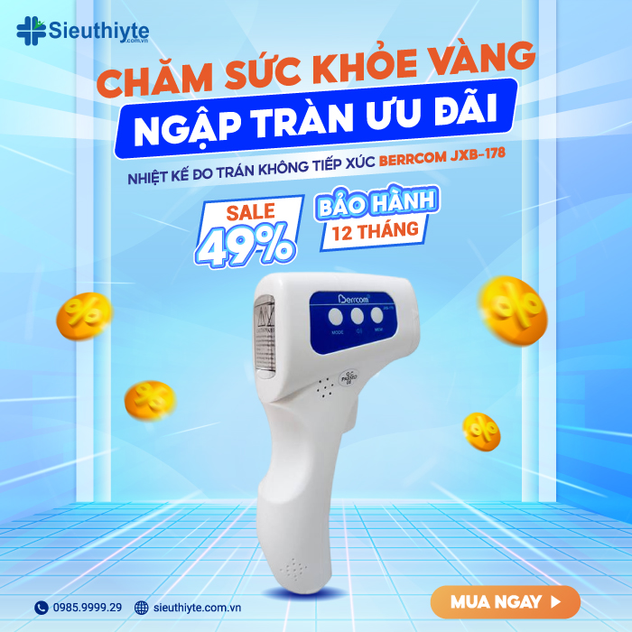 Nhiệt kế đo trán không tiếp xúc Berrcom JXB-178