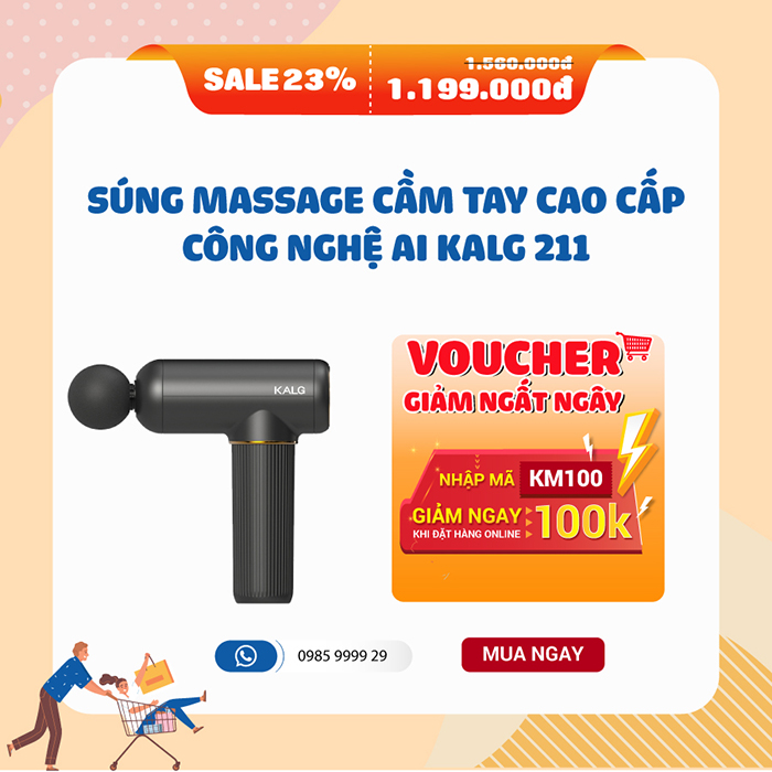 Đặt mua ngay Súng massage cầm tay cao cấp công nghệ AI KALG 211