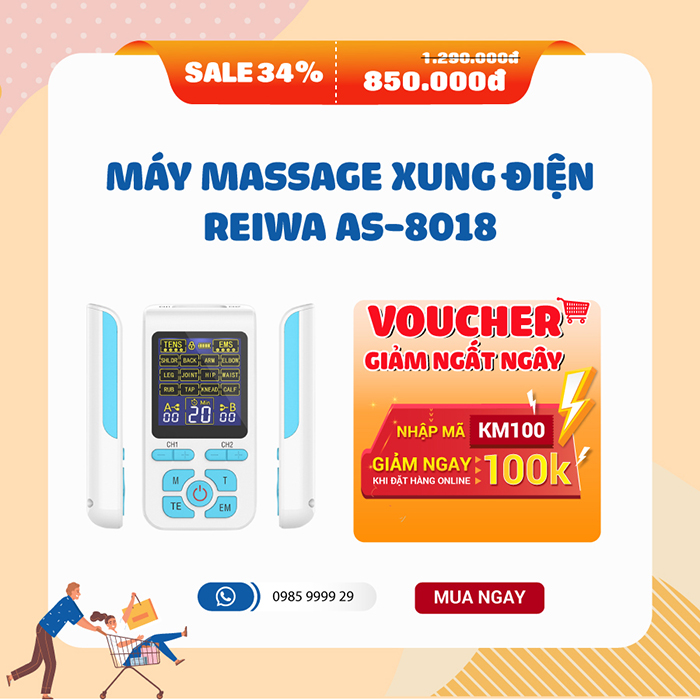 Đặt mua ngay Máy massage xung điện Reiwa AS-8018