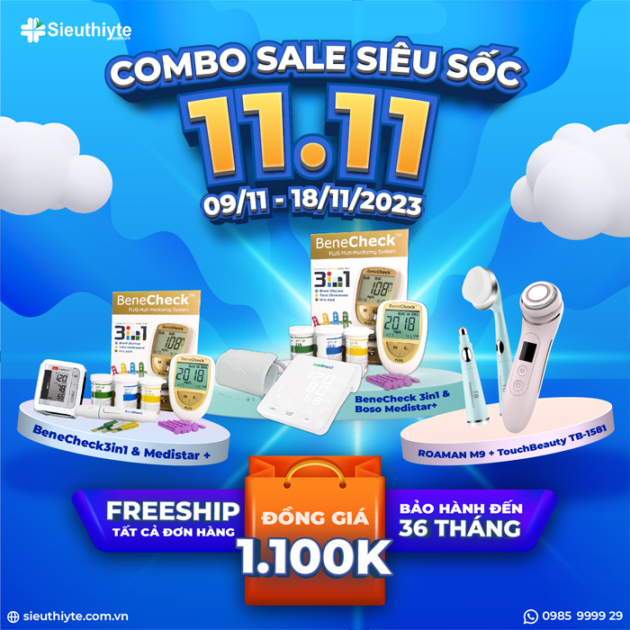 3 combo chăm sóc sức khỏe và sắc đẹp ĐỒNG GIÁ 1.100K