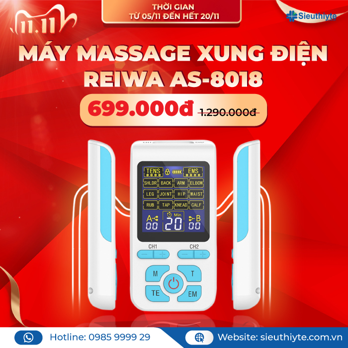 Máy massage xung điện Reiwa AS-8018