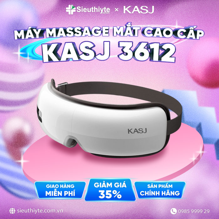 Máy massage mắt tích hợp bluetooth nghe nhạc KASJ 3612: GIẢM 35%