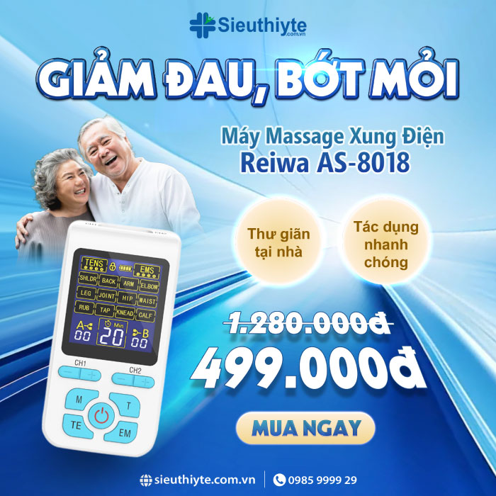 Giảm đau, bớt mỏi chuyên sâu với Máy Massage Xung Điện Reiwa AS-8018