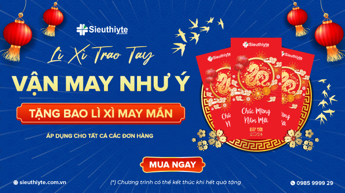 Lì Xì Trao Tay, Vận May Như Ý! Siêu Thị Y Tế Tặng Ngay Bao Lì Xì May Mắn Cho Tất Cả Đơn Hàng