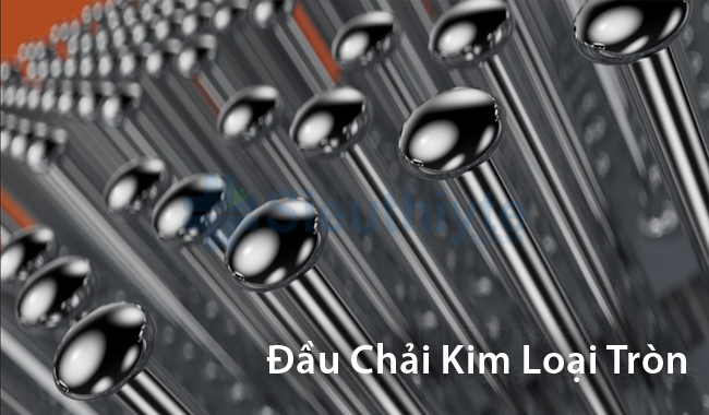 Đầu chải kim loại tròn