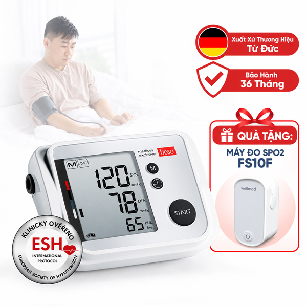 Máy đo huyết áp điện tử bắp tay Boso Medicus Exclusive