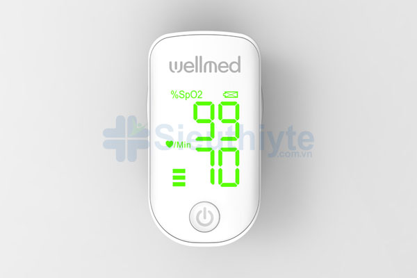 Máy đo nồng độ oxy trong máu SPO2 Wellmed FS10F Green Display