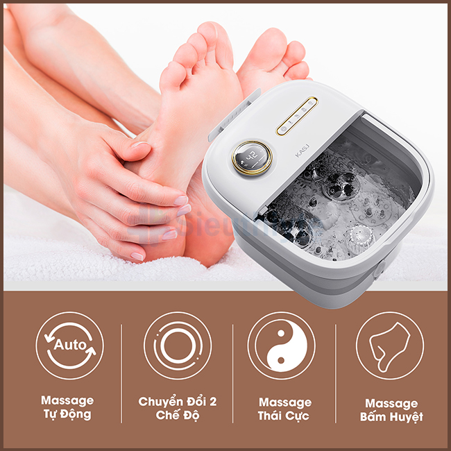 Bồn massage chân bấm huyệt gấp gọn KASJ D5 - Hình 1