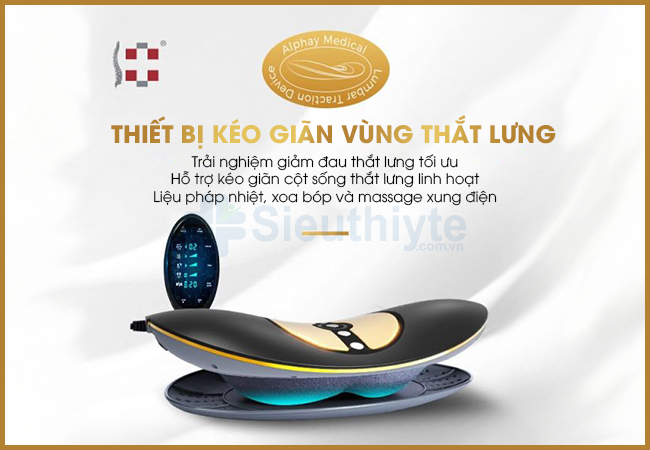 Máy massage kéo giãn cột sống thắt lưng Alphay JKAH-2Y/T