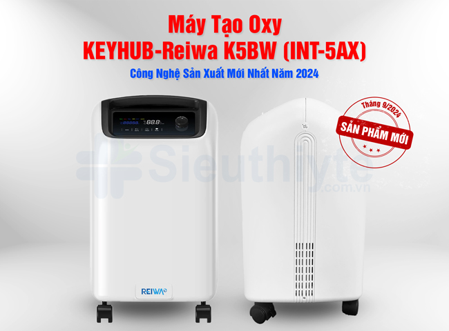 Máy tạo oxy 5 lít Keyhub - Reiwa K5BW (INT-5AX)