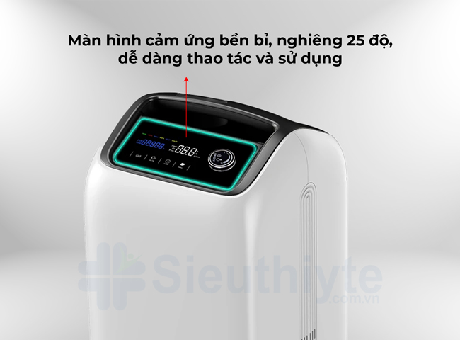 Màn hình cảm ứng nghiêng 25 độ dễ dàng sử dụng