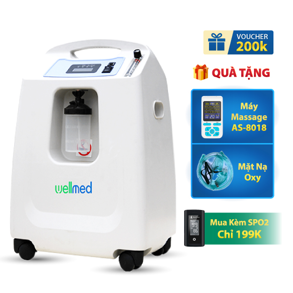 Máy tạo oxy 5 lít Wellmed DO2-5A Series - Có xông mũi